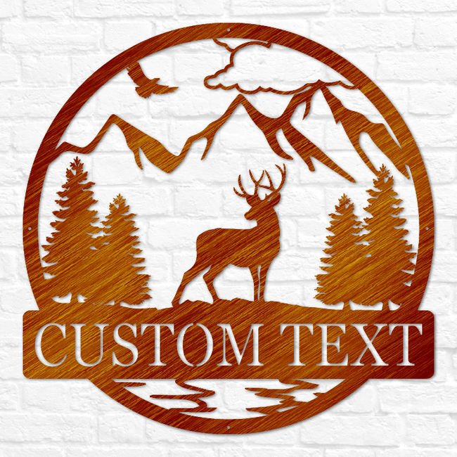 Deer Buck Outdoor Monogram