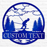 Downhill Skiing Outdoor Monogram