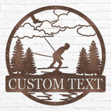 Downhill Skiing Outdoor Monogram