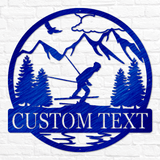 Downhill Skiing Outdoor Monogram