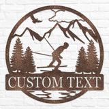 Downhill Skiing Outdoor Monogram