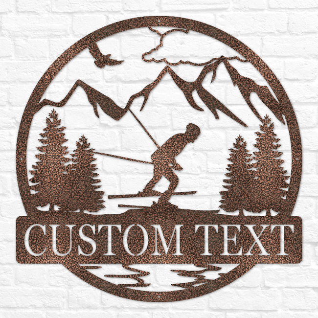 Downhill Skiing Outdoor Monogram