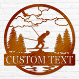 Downhill Skiing Outdoor Monogram