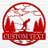 Downhill Skiing Outdoor Monogram