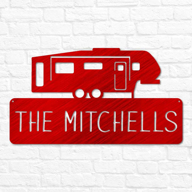 Fifth Wheel RV Trailer Monogram