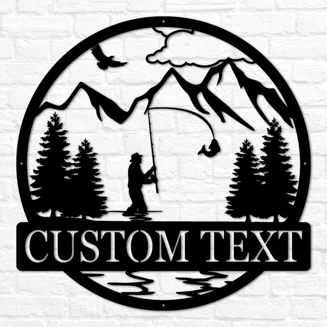 Fisherman Outdoor Monogram