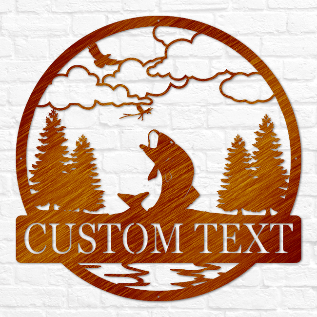 Fly Fishing Outdoor Monogram