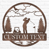 Golfer Outdoor Monogram