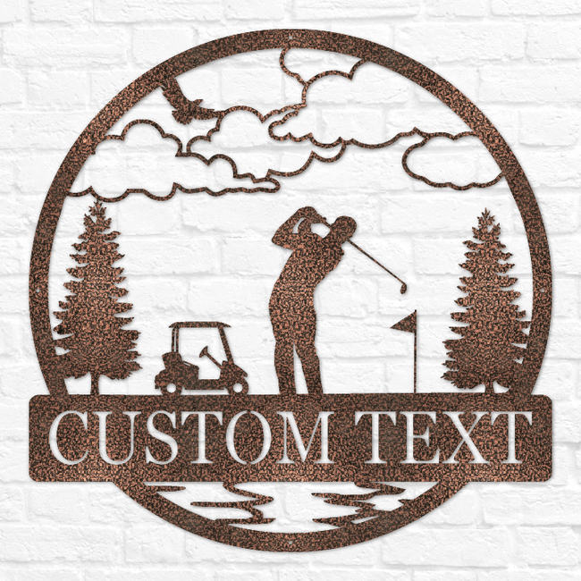 Golfer Outdoor Monogram