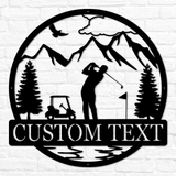 Golfer Outdoor Monogram