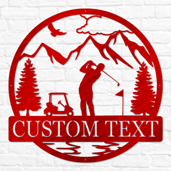 Golfer Outdoor Monogram