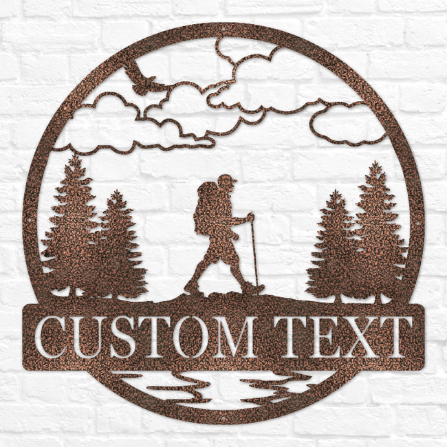 Hiker Outdoor Monogram