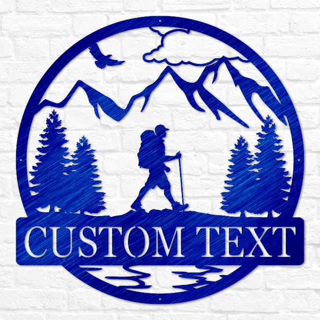 Hiker Outdoor Monogram