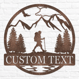 Hiker Outdoor Monogram