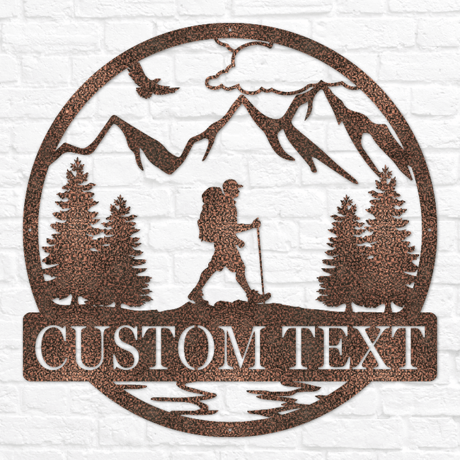 Hiker Outdoor Monogram