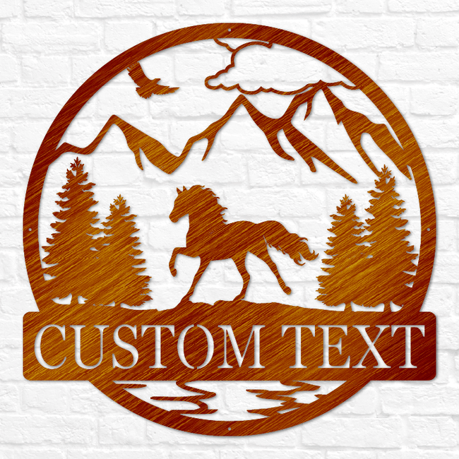 Horse Outdoor Monogram