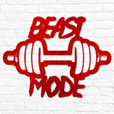 Beast Mode Gym Sign