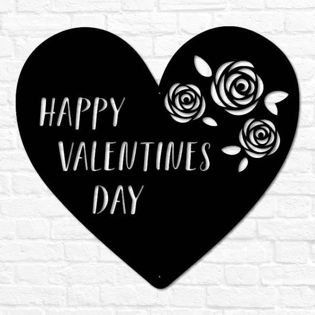 Happy Valentines Day Heart Flowers