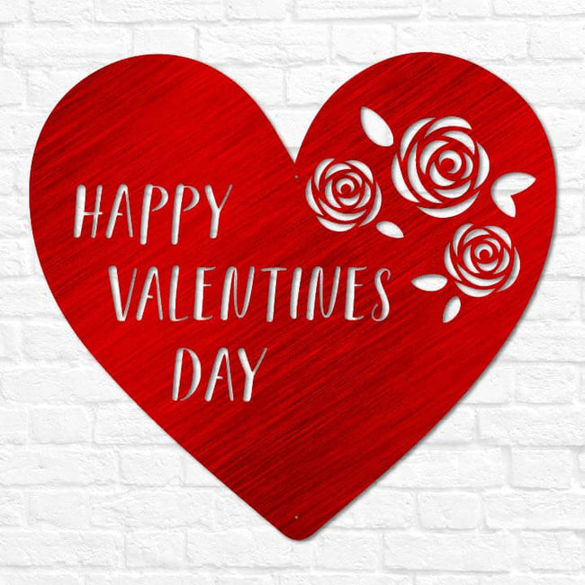 Happy Valentines Day Heart Flowers