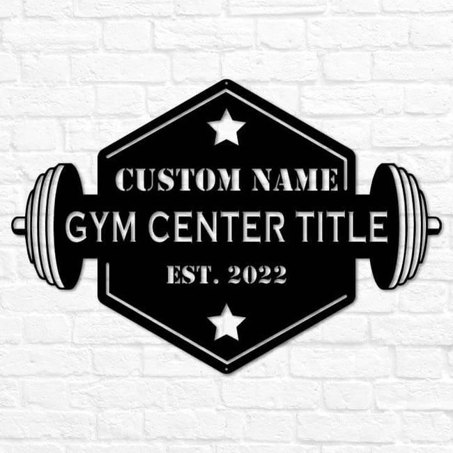 Hexagon Fitness Center Sign