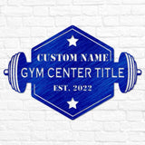Hexagon Fitness Center Sign