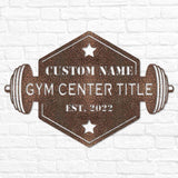 Hexagon Fitness Center Sign