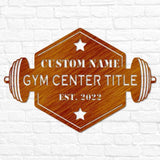 Hexagon Fitness Center Sign