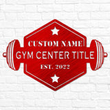 Hexagon Fitness Center Sign