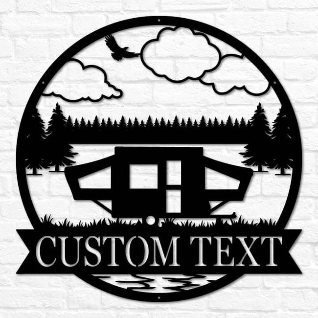 Pop Up Camper Outdoor Monogram