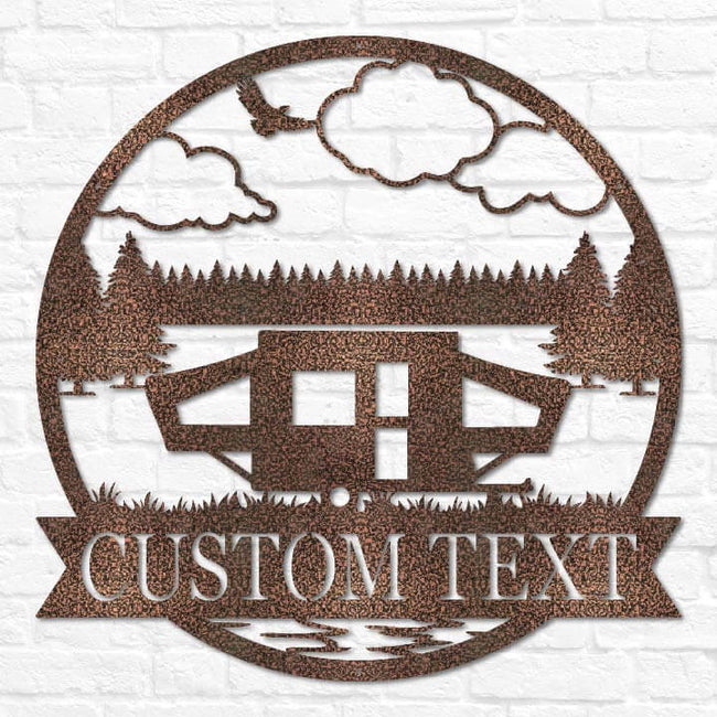 Pop Up Camper Outdoor Monogram