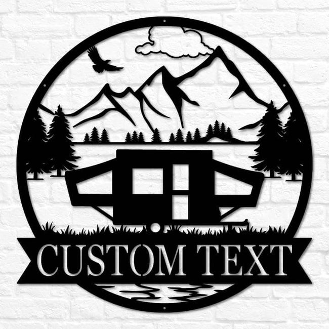 Pop Up Camper Outdoor Monogram