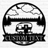 Retro Camper Outdoor Monogram