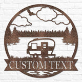 Retro Camper Outdoor Monogram