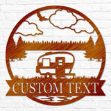 Retro Camper Outdoor Monogram