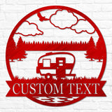 Retro Camper Outdoor Monogram