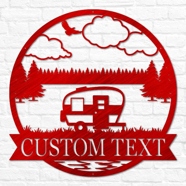 Retro Camper Outdoor Monogram