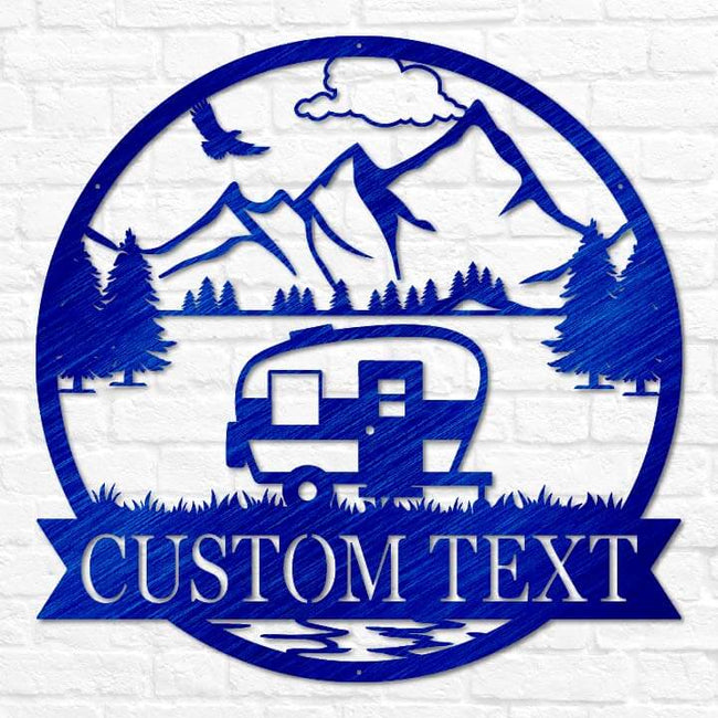 Retro Camper Outdoor Monogram