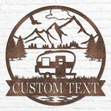 Retro Camper Outdoor Monogram