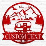 Retro Camper Outdoor Monogram