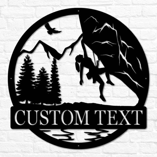 Rock Climbing Outdoor Monogram