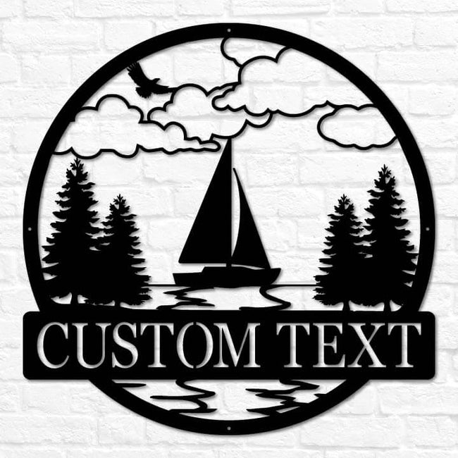 Sailboat Outdoor Monogram