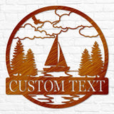 Sailboat Outdoor Monogram