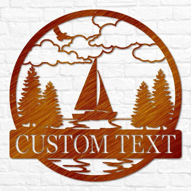 Sailboat Outdoor Monogram