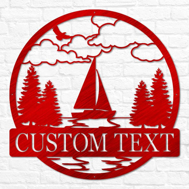 Sailboat Outdoor Monogram