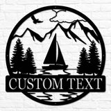 Sailboat Outdoor Monogram