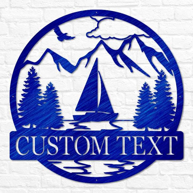 Sailboat Outdoor Monogram