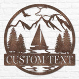 Sailboat Outdoor Monogram