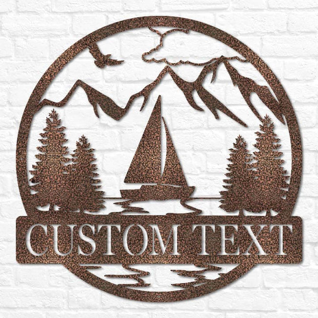 Sailboat Outdoor Monogram