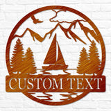 Sailboat Outdoor Monogram