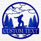 Snowboarding Outdoor Monogram